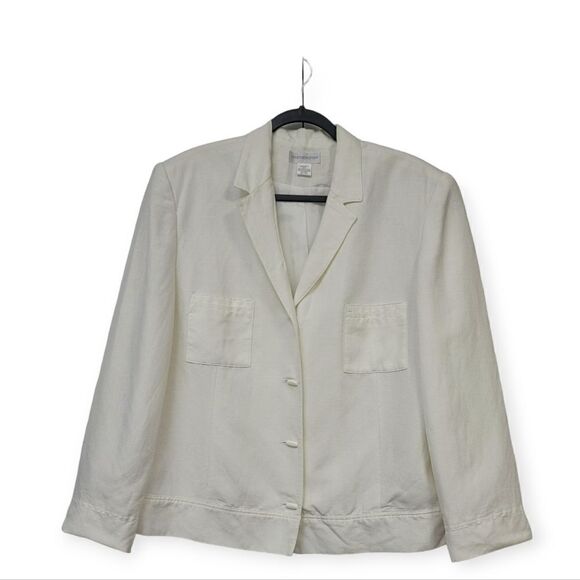 Worthington linen/rayon blazer jacket, size 20 - Picture 4 of 13